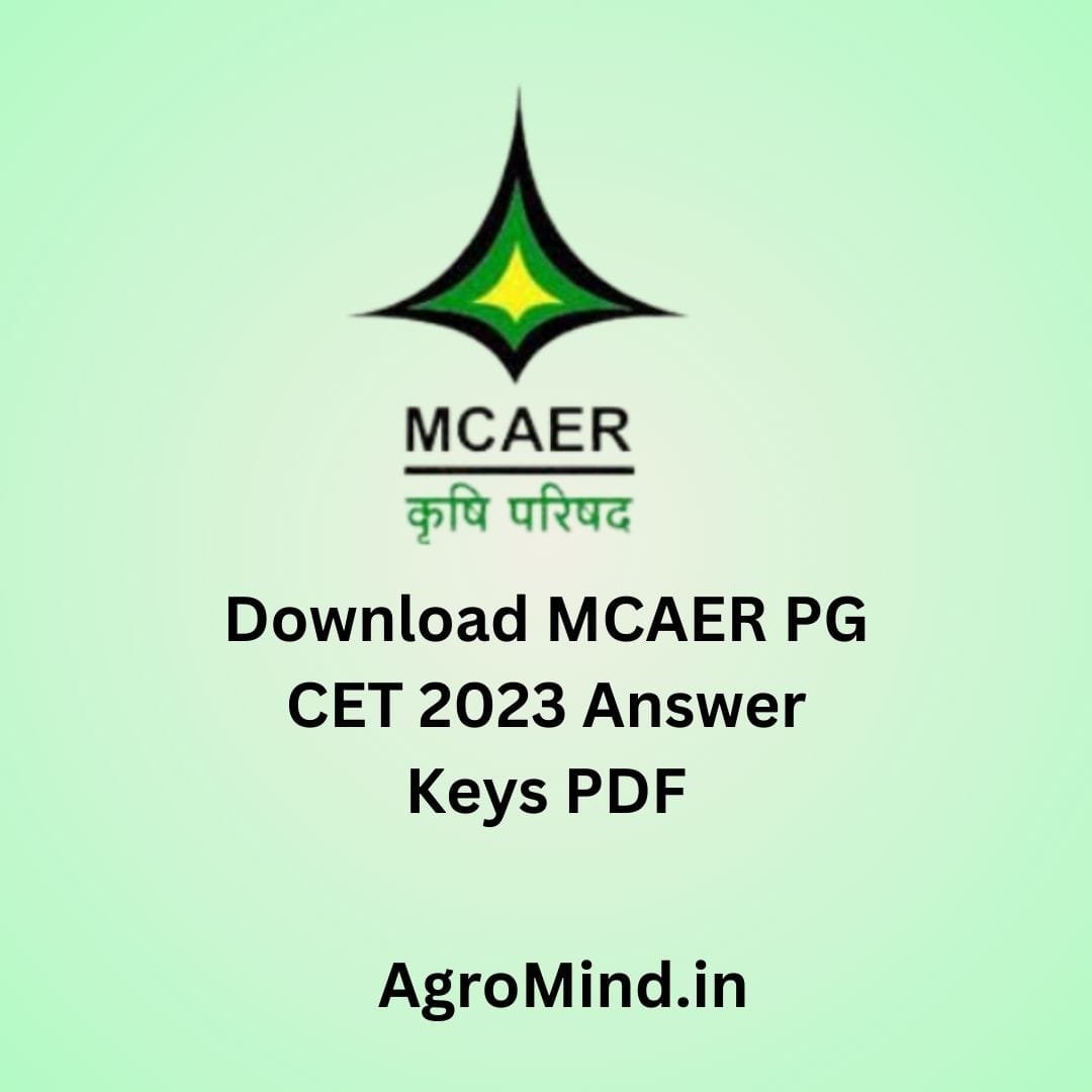 MCAER PG CET 2023 Answer Key PDF Download